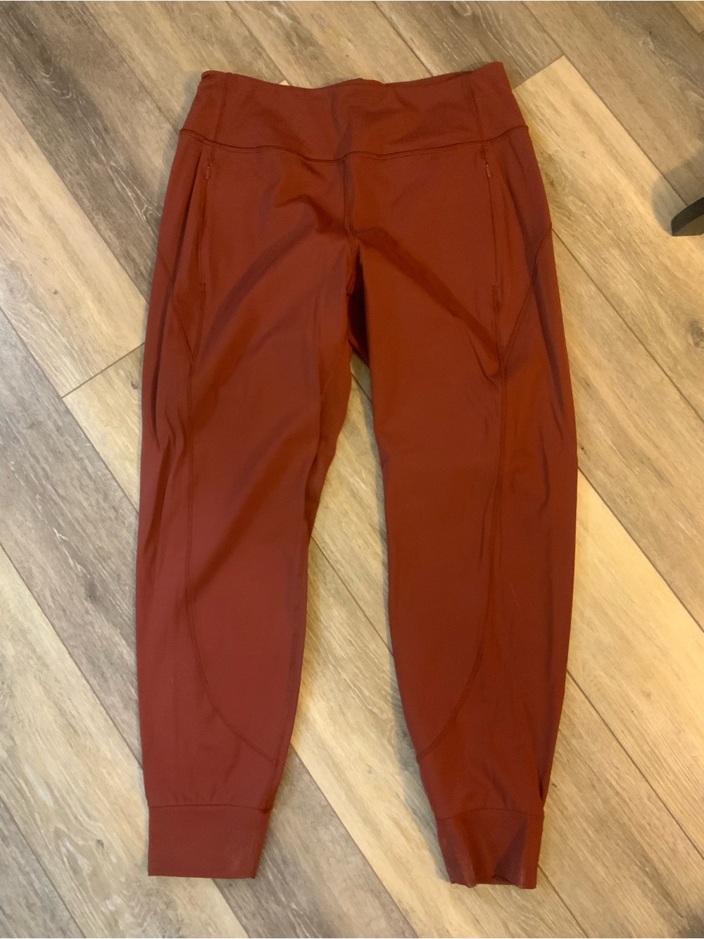 Athleta Rust Red High-Rise Active Joggers